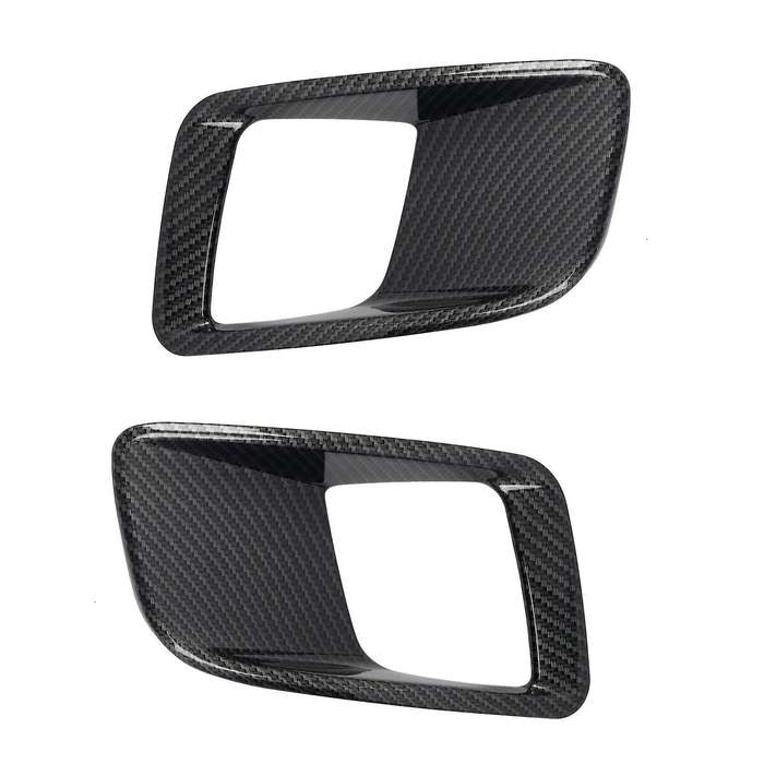 Auto Carbon Fiber Rear Fog Light Lamp Cover Foglight Shade Hood Accessories for 3008 4008 2017-2020