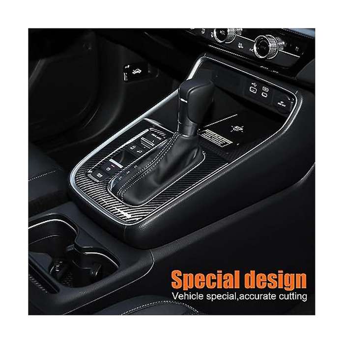 Auto Center Console Gear Panel Cover Trim Gear Shift Panel Frame Car Interior Decoration Sticker - C