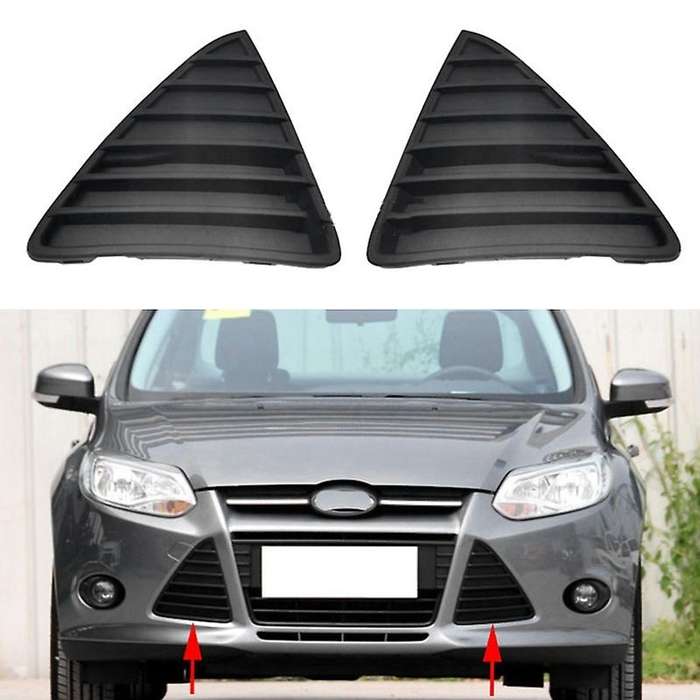 Auto Left Right Front Bumper Triple-cornered Fog Light Lamp Grill for Focus 2012-2014 BM51-17K947-AE