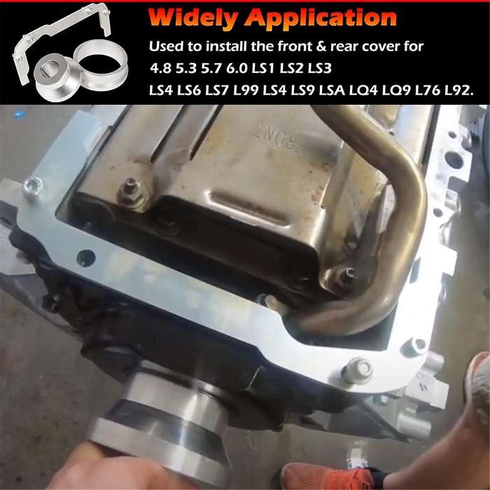 Auto Oil Line Diverter and Front and Rear Cover Oil Pan Alignment Tool for Engines 5.3 5.7 6.0 6.2L
