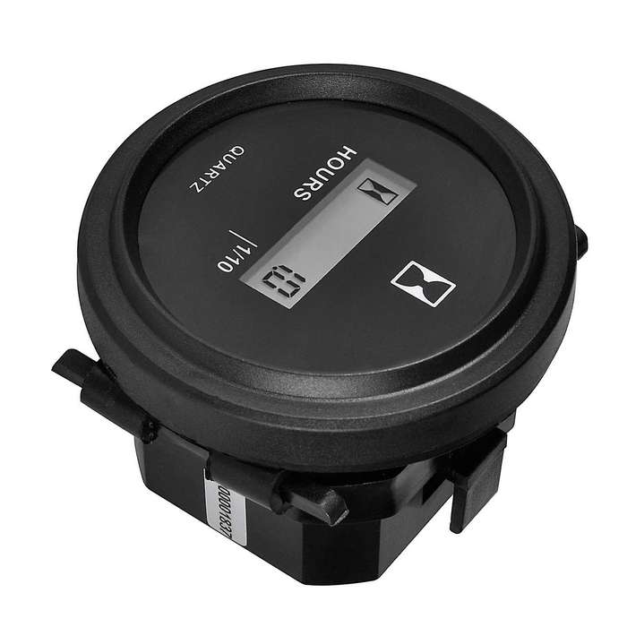 Auto Parts Hour Meter Round LCD Hour Meter Quartz Hour Meter DC4.5V-90Vfor Fork Cart Boat Tractor Ge