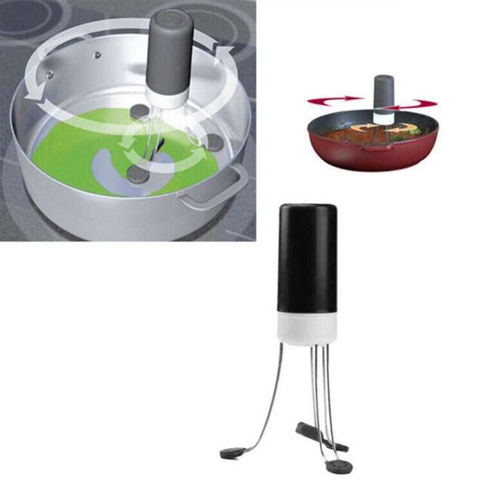 Automatic Kitchen Pot Stirrer Auto Hands Free Stirer Electric Mini Whisk Mixer