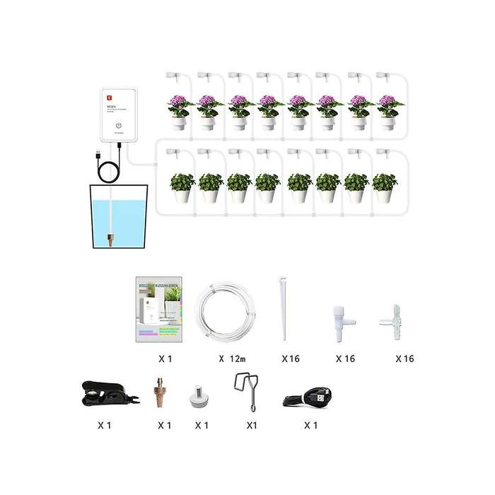 Automatic Mist Rainforest Timing Spray System Kit App Control Wifi Irrigation Timer Intelligent Rep