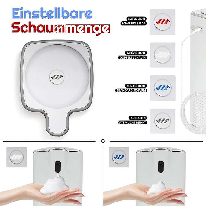 Automatic Soap Dispenser 1000 Ml, with USB & Soap Dispenser Sensor Non-Contact Foam Soap Dispenser f