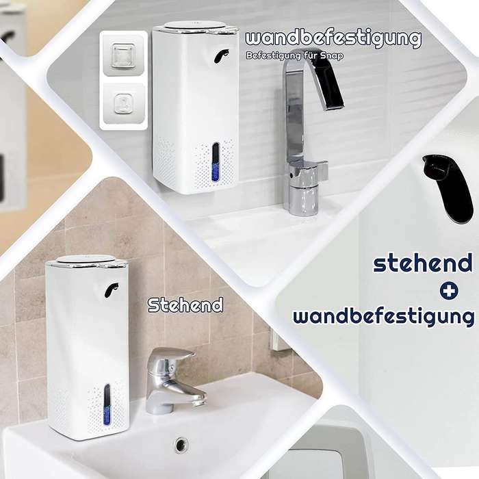Automatic Soap Dispenser 1000 Ml, with USB & Soap Dispenser Sensor Non-Contact Foam Soap Dispenser f