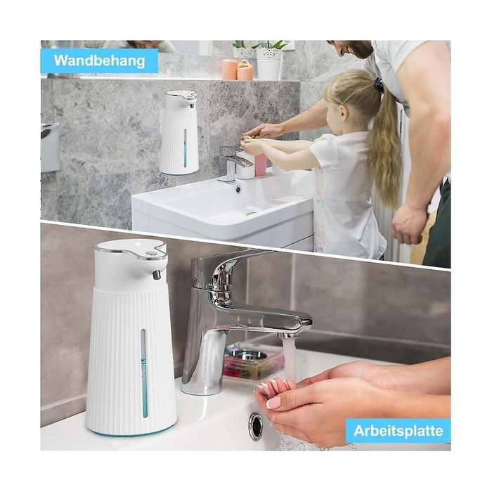 Automatic Soap Dispenser, Automatic Wall Mount Soap Dispenser, 400ml Usb Rechargeable Electric Soap