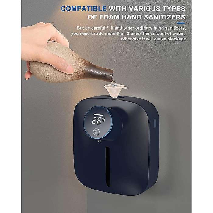 Automatic Soap Dispenser, Touchless Soap Dispenser, Waterproof Liquid Soap Dispenser for Kitchen Sin