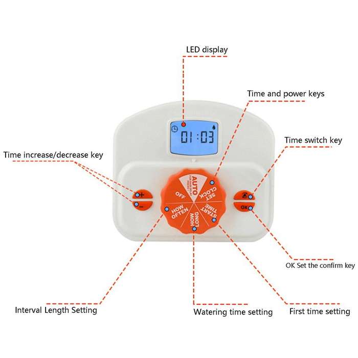Automatic Watering Device Indoor Potted Plant Automatic Watering Device Smart Watering Timer Waterin