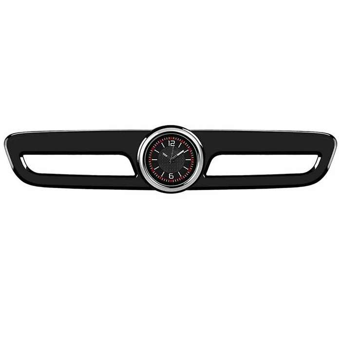 Automobile Central Control Clock Central Control Decoration Clock for Black Car Interior Decoration,