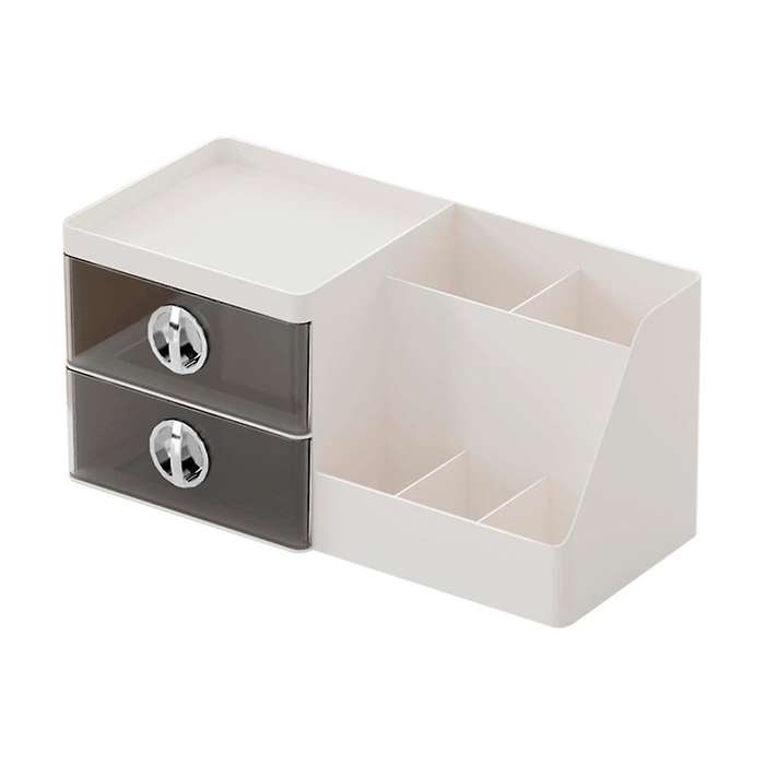 Makeup Organizer with Clear Drawers, Plastic Skincare Organizers for Vanity, Large Capacity Makeup