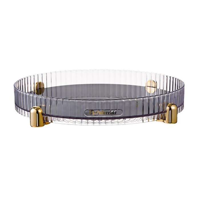 Makeup Perfume Organizer Turntable, Lazy , 360 Degree Rotating, Bathroom Vanity Tray, with Gold Non-