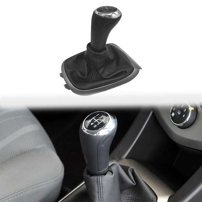 Manual 5 Speed Gear Stick Shift Lever Head Ball with Leather Boot for Aveo 2011-2014 1.4T