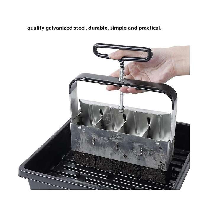 Manual Clod Soil Blockers Garden Tools Seeding Tools Soil Block Soil Blocking Tool for Seed Stater