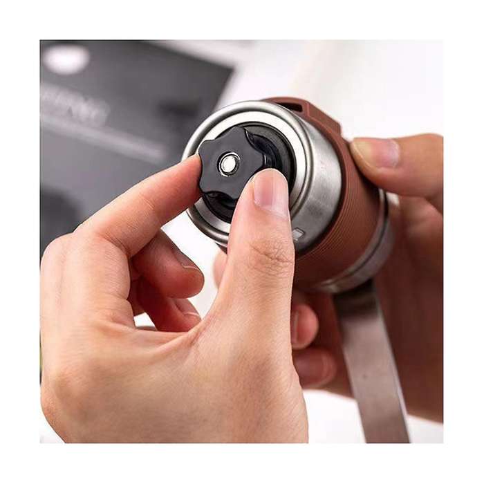 Manual Coffee Grinder Portable Hand Coffee Bean Grinder with Scale Visualization Office Traveling E