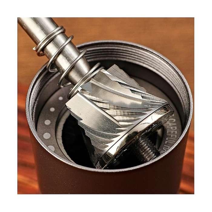 Manual Coffee Grinder with Adjustable Settings Espresso Maker Stainless Steel 420 Burr Home Camping
