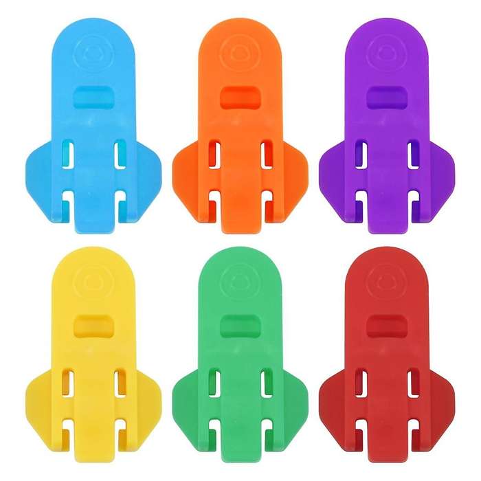 Manual Easy Can Opener, 6Pcs Color Beer Can Opener Beverage Can Protector, Premium Plastic Shields T