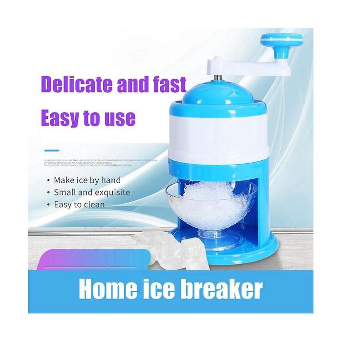 Manual Ice Crusher Home Use Ice Shaver and Snow Cone Machine Summer Maker Ice Crushing Breaker Tool