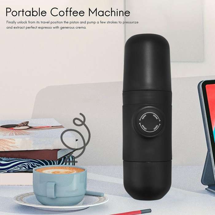 Manual Portable Espresso Machine Outdoor Mini Coffee Maker Push Coffee Cup for Car Travel Camping Hi