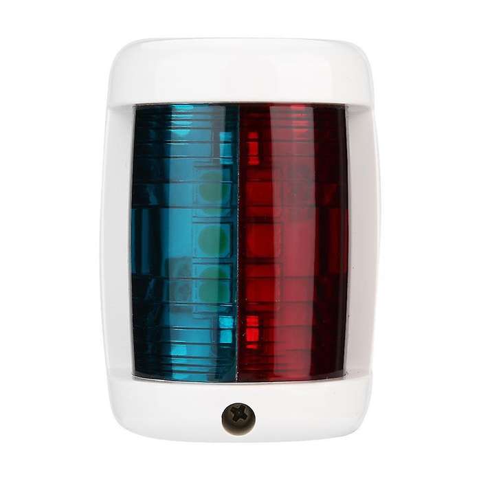 Marine Boat Green + Red Port Side LED Navigation Light-White