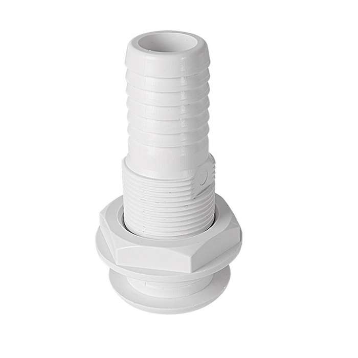 Marine Boat Thru Hull Fitting Connector for 5/8, 3/4, 1 Inch Hose Boat Drain Bilge Pump Plumbing Fi