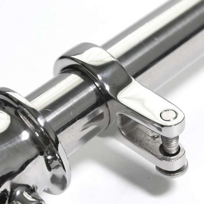 Marine-Grade Stainless Steel Boat Yacht with 70mm Socket Base Sailing Flag Pole 24inch