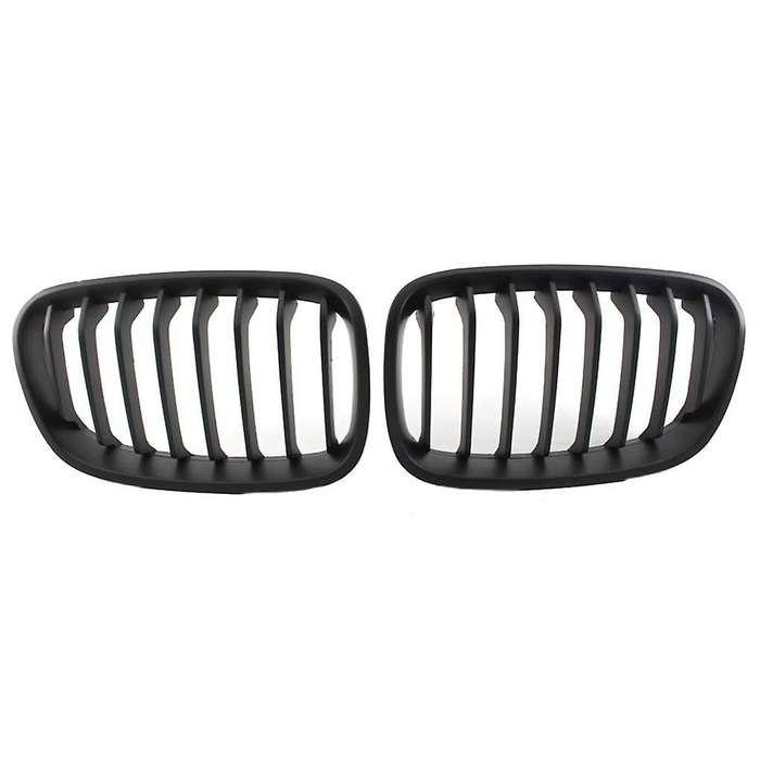 Matte Black Front Kidney Grill Grille for 1-Series F20 2011-2014 Front Grill Grille Refit