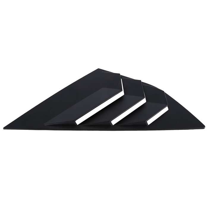 Matte Black Rear Side Vent Quarter Window Louver Shutter Cover for Focus MK3 Hatchback 2012-2018