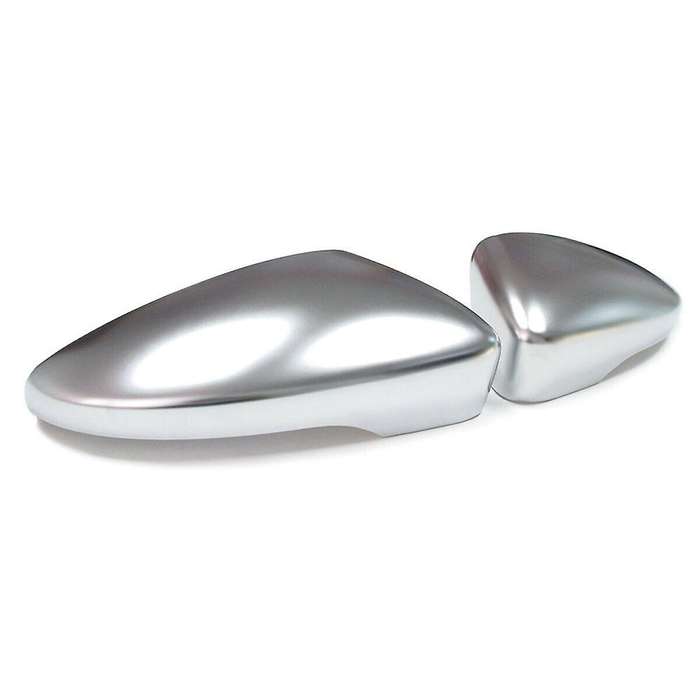 Matte Silver Car Rearview Mirror Covers Side Wing Mirror Caps for B7 CC