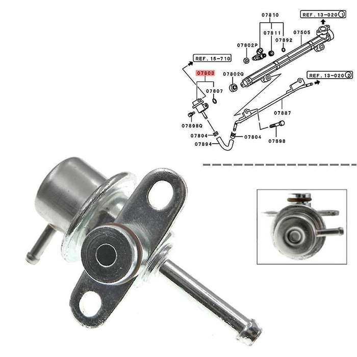 MD173985 New Fuel Pressure Regulator for Galant Delica 1992-97