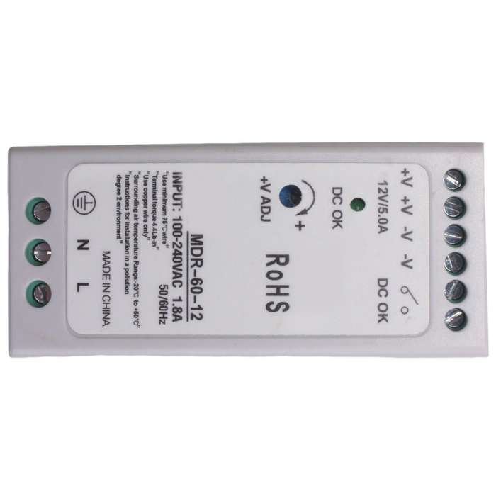 MDR-60 12V 60W Din Rail power supply ac-dc driver voltage regulator