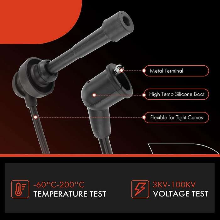 Md997506 Mr976524 Spark Plug Cable Set for Montero 1990-2004 L200 Truck 6g72, 6pcs