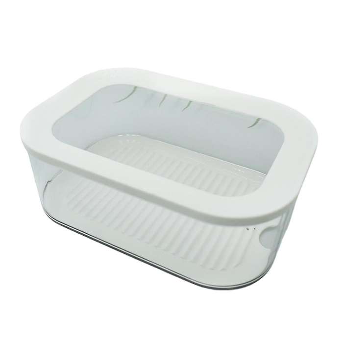 Meat Fridge Storage Containers Container with Lid for Meat Fridge Storage Box Suitable for Storing