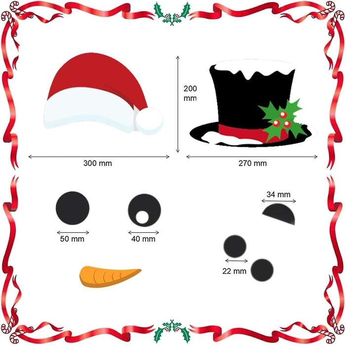 Merry Christmas Decorative Sticker for Front Door Magnet Sticker Refrigerator Christmas