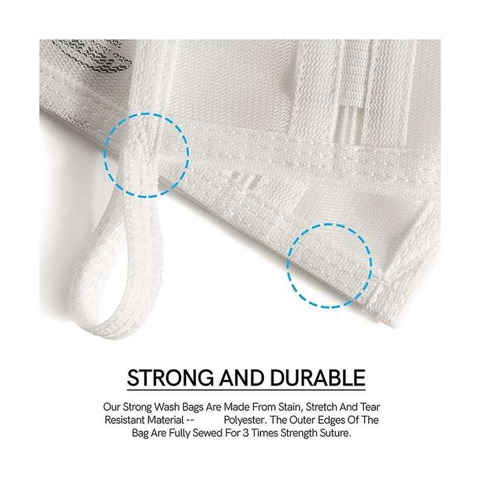 Mesh Laundry Bag for Delicates with YKK Zipper,Mesh Wash Bag, Travel Storage Organize Bag, Clothing