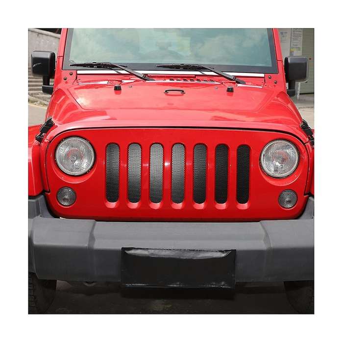 Mesh Insert for Wrangler Jk 2007 2008 2009 2010 2011 2012 2013 2014 2015 Front Hood Grill Grille Gr