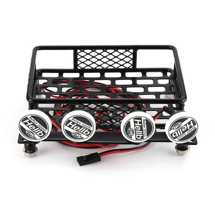 Metal 115x107mm Luggage Carrier Roof Rack with Spotlights