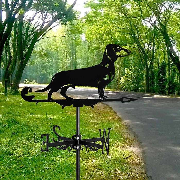Metal Animal Weather Vane Standing Decor Roof Weather Vane Garden Yard Decoration for Outdoor Farm Y