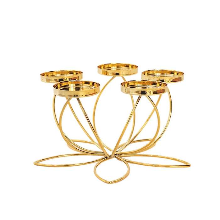 Metal Candlestick Holder for Romantic Candlelight Dinner Props Modern Table Decoration Retro Style B