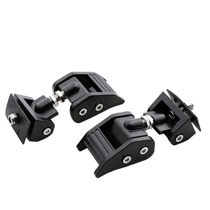 Metal Engine Hood Latch Lock Catches Kits for 07-18 JK JKU Black