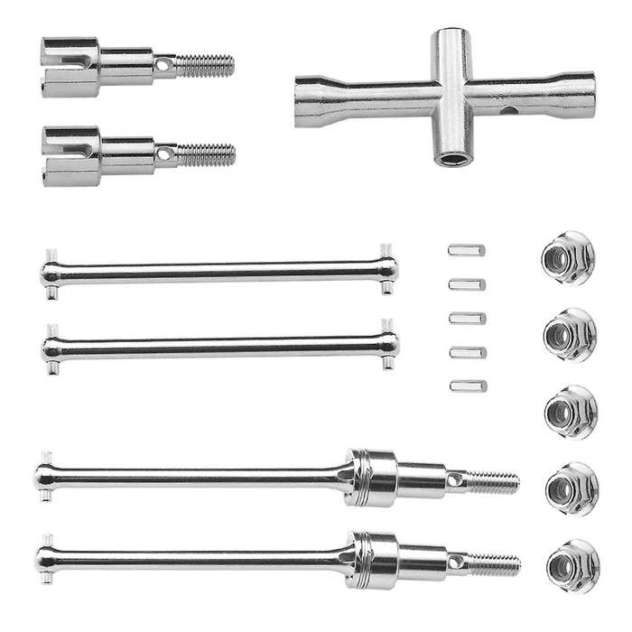 Metal Front and Rear Drive Shaft CVD Dogbone Kits Set for 1/16 SCY Brushless 16101 16102 16103 Pro