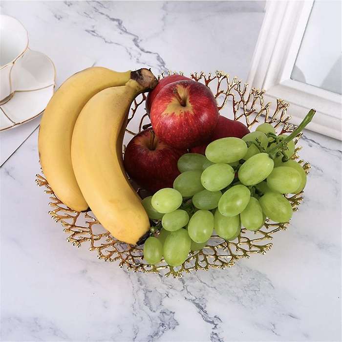 Metal Fruit Bowl Ornaments Home Coffee Table Dining Table Fruit Basket Model Room Hotel Decorative C