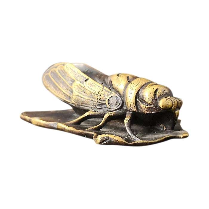 Metal Paperweight Lovely Cicada Paper Weight Chinese Calligraphy Brass Paperweights Student Adult S