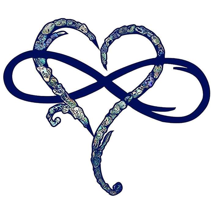 Metal Wall Decoration Unique Design-wall Art Room Decoration Eternal Love Infinite Heart Iron Art D