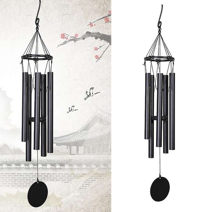 Metal Tubular Aluminum Tube Japanese Style Garden Wind Chimes, Bells, Ornaments, Crafts, Home Decora