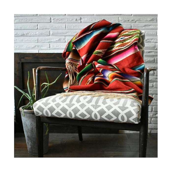 Mexican Blankets, Striped Mexican Cotton Tablecloth Tabletop Blankets, Used for Mexican Party Blank