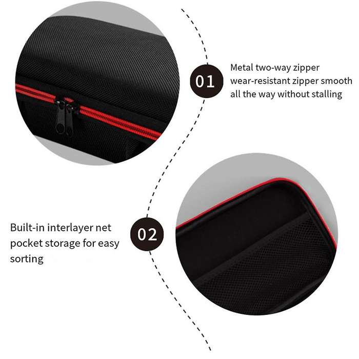 Microphone Bag Case Sponge Wireless Zip Speaking Storage Multifunction Microphone Storage Bag