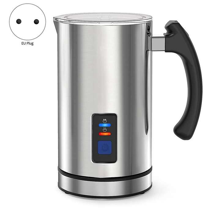 Milk Frother, Electric Milk Steamer, Automatic Hot and Cold Milk Frother Warmer for Latte, Foam Make