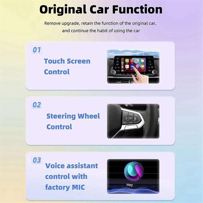 Mini Ai Box RGB Wireless Carplay Dongle Plug and Play Fast Connect Universal USB Automatic for Wire