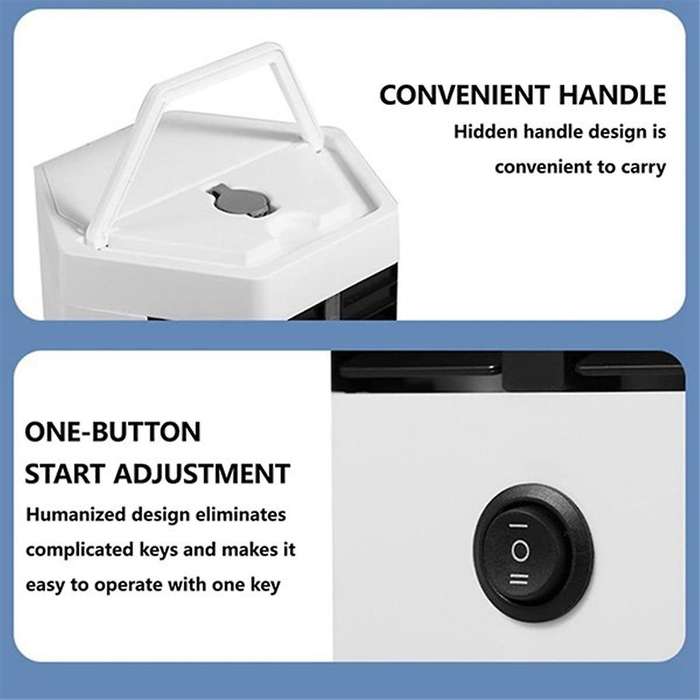 Mini Air Conditioning Fan Desktop Cooler Fan USB Portable Humidifier Water Cooling Fan for Bedroom a