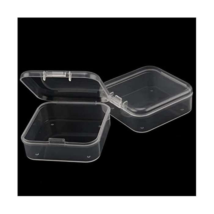 Mini Bead Storage Box, Clear Bead Storage Box with Lid, Rectangular Clear Diamond Jewelry Box, Cra
